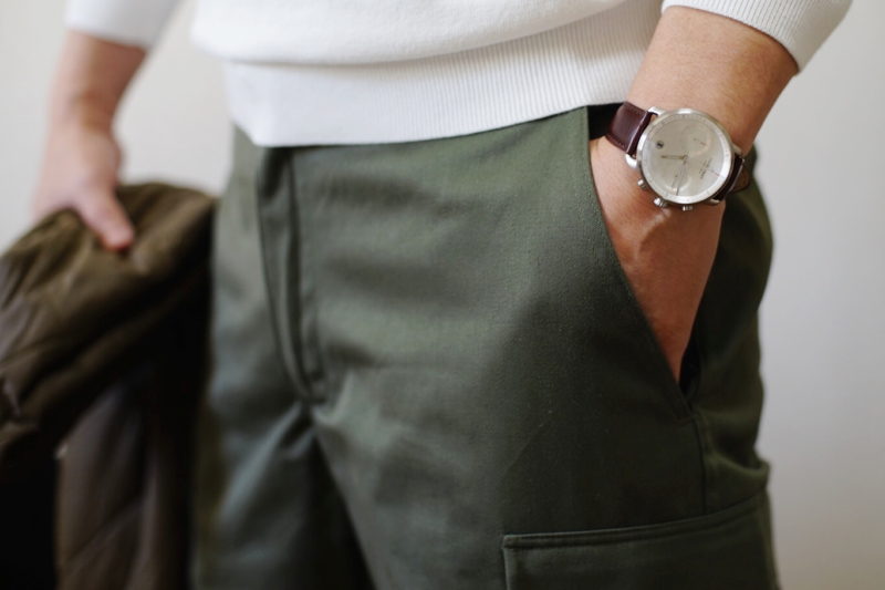 nordgreen　パイオニア　着用イメージ　ミリタリーカジュアルコーデ